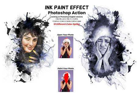 FreePsdVn.com 2108208 ACTION ink paint effect photoshop action 6240910 cover