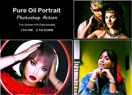 FreePsdVn.com 2108273 ACTION pure oil portrait photoshop action 5360743 cover