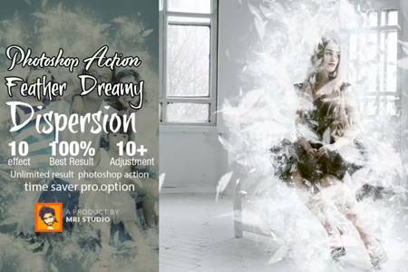 FreePsdVn.com 2108307 ACTION feather dreamy dispersion photoshop action 2479 cover