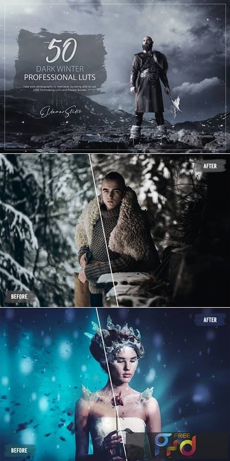 Dark Winter LUTs and Presets Pack