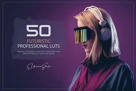 FreePsdVn.com 2108351 PRESET 50 futuristic luts and presets pack gbfeang cover