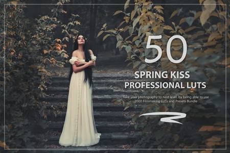 FreePsdVn.com 2108361 PRESET 50 spring kiss luts and presets pack zsyst5y cover