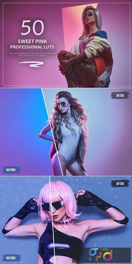 Sweet Pink LUTs and Presets Pack