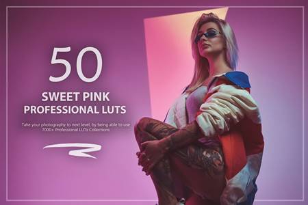 FreePsdVn.com 2108363 PRESET 50 sweet pink luts and presets pack 26b7p6w cover