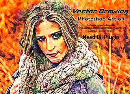 FreePsdVn.com 2108464 ACTION vector drawing photoshop action 6355534 cover