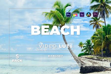 FreePsdVn.com 2108504 PRESET bangset beach pack 5 video luts lvwraua cover