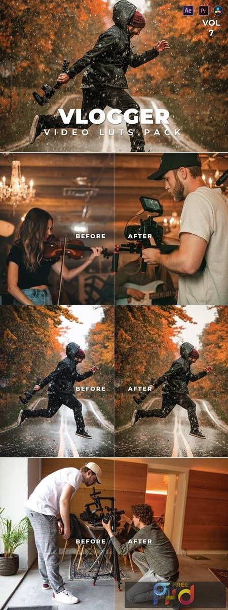 Vlogger Pack Video LUTs Vol.7