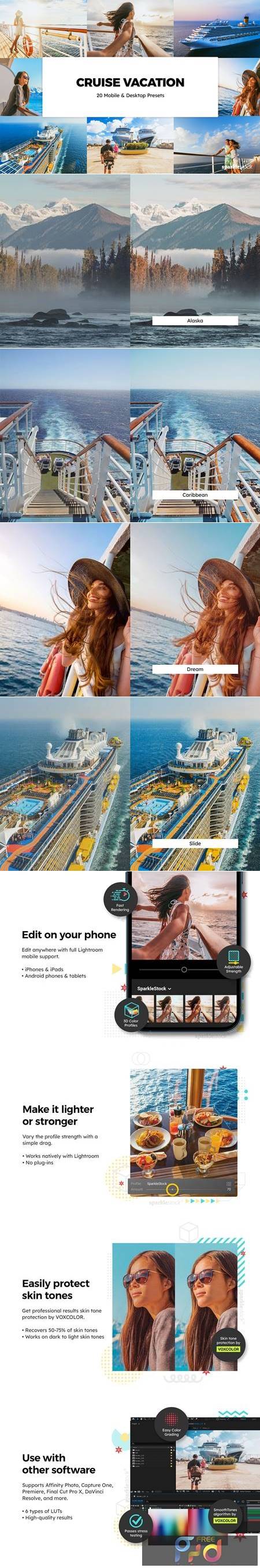 Cruise Vacation Lightroom Presets & LUTs