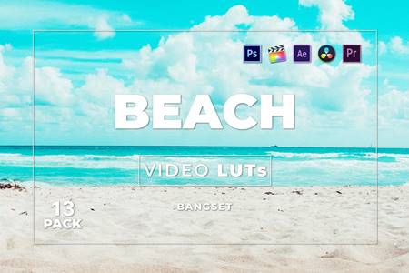 FreePsdVn.com 2108531 PRESET bangset beach pack 13 video luts v8gpwwh cover