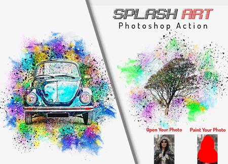 Freepsdvn.com 2109005 Action Splash Art Photoshop Action 6402800 Cover