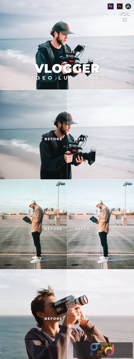 Vlogger Pack Video LUTs Vol.13
