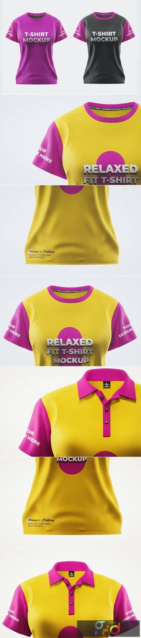 Women Sport T-Shirt Mockup Template MKF7TJH 1