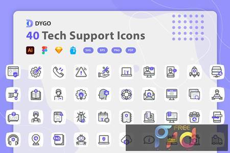 Freepsdvn.com 2109216 Vector Dygo Tech Support Icons N4mbaq9