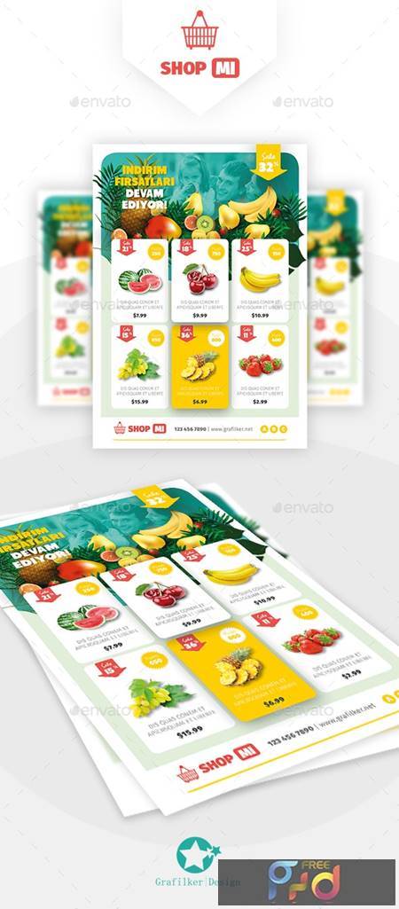 Supermarket Products Flyer Templates