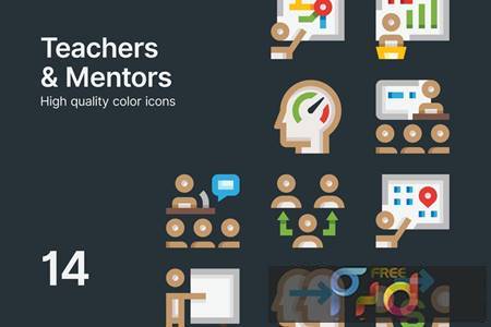 FreePsdVn.com 2109282 VECTOR teachers mentors icons 32cq68f