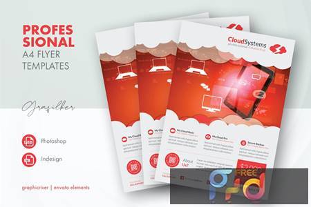 Cloud Systems Flyer Templates