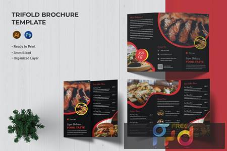 Food Taste   Trifold Brochure
