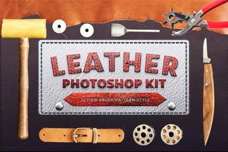 FreePsdVn.com 2109501 ACTION photoshop leather kit 21241350 cover