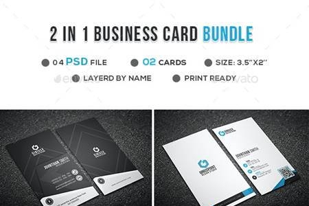 FreePsdVn.com 2109528 TEMPLATE 2 in 1 business card bundle 21255328 cover