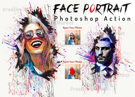 FreePsdVn.com 2109533 ACTION face portrait photoshop action 6495555 cover
