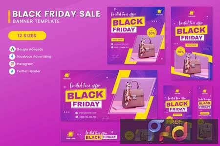 Black Friday Sale Product Banner Set Template
