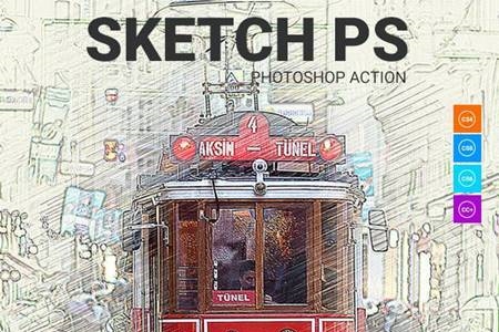 FreePsdVn.com 2110041 ACTION sketch ps photoshop action 21080099 cover