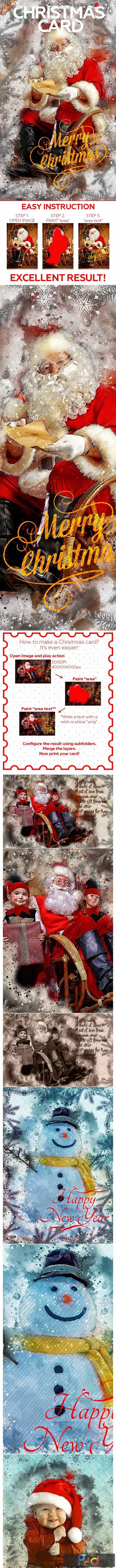 Christmas Card Photoshop Action