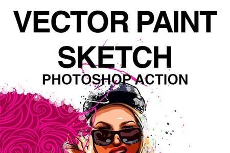 Vector Sketch Photoshop Action - ProShare