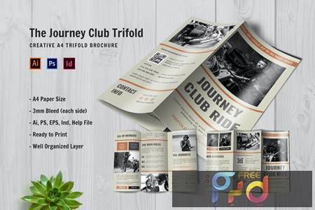 Freepsdvn.com 2110519 Template Journey Club Ride Trifold Brochure 4w2s9xs