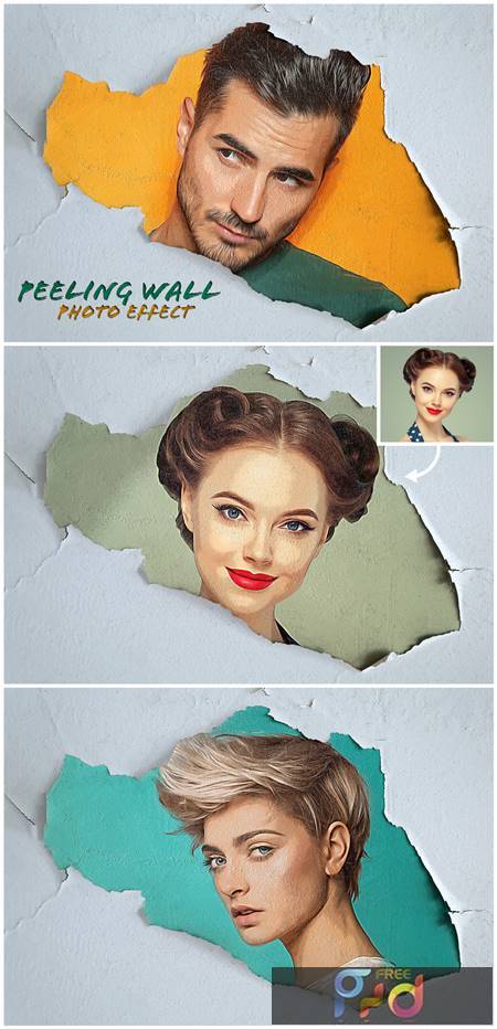 FreePsdVn.com 2111078 ACTION peeling paint photo effect on wall mockup 462310760