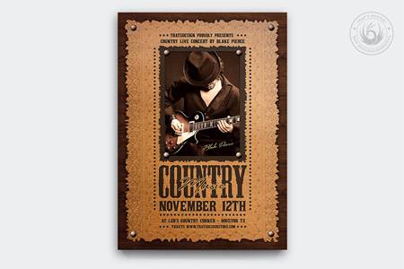 FreePsdVn.com 2111126 TEMPLATE country music flyer template v7 ewqnacy cover
