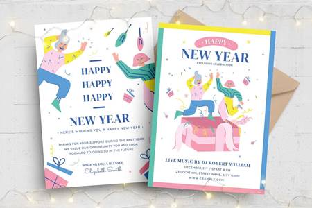 FreePsdVn.com 2111134 TEMPLATE modern new years eve party flyer zhl7vv7 cover