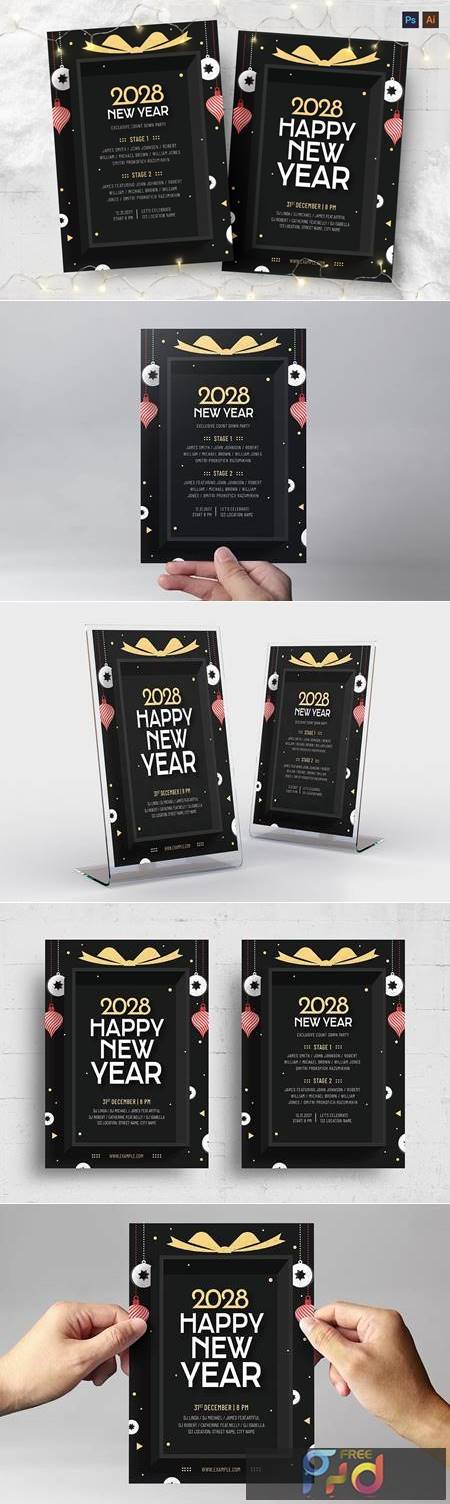 NYE Flyer Template HT799NT 1