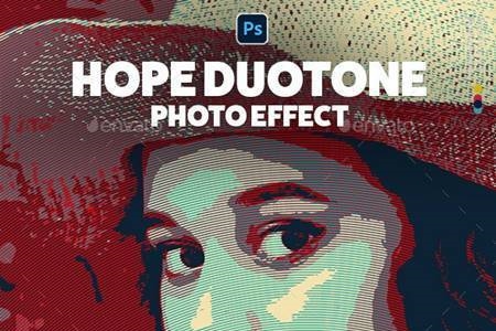 Freepsdvn.com 2111343 Action Hope Duotone Photo Effect Template 33526201 Cover