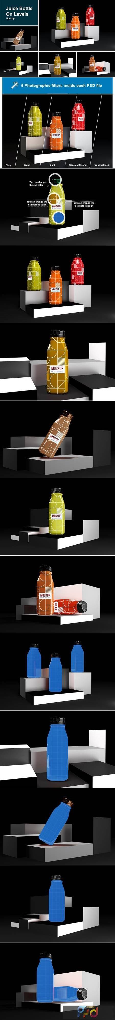 FreePsdVn.com 2111350 MOCKUP juice bottle on levels mockup upwt7wj