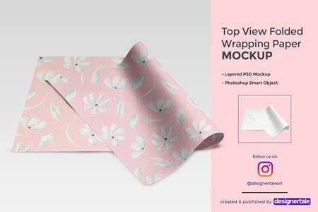 FreePsdVn.com 2111376 MOCKUP topview folded wrapping paper mockup 4446099 cover