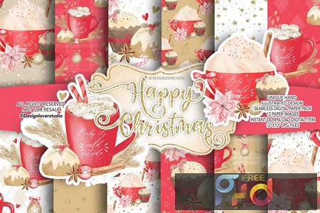 Baby its cold outside digital paper pack E444JCX 1
