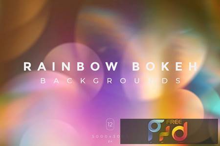 Rainbow Bokeh Backgrounds GDPL3SD 1