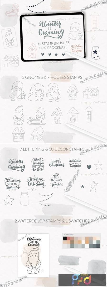 FreePsdVn.com 2112002 ACTION christmas scandi gnome and houses procreate stamps p268ae3