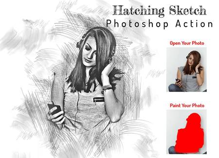 FreePsdVn.com 2112021 ACTION hatching sketch photoshop action 6655466 cover