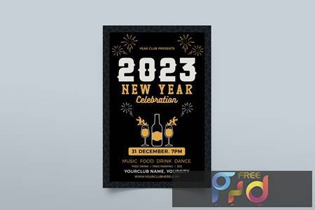 New Year Celebration Flyer F3DN5UT 1