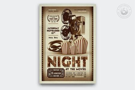 FreePsdVn.com 2112177 TEMPLATE night at the movies flyer template meuekze cover