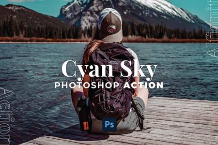 FreePsdVn.com 2112228 ACTION cyan sky photoshop action 5y3st5q cover