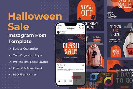 Freepsdvn.com 2112274 Social Halloween Sale Instagram Post Template 9xmb5ua