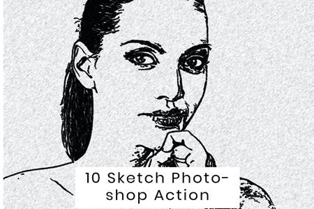 FreePsdVn.com 2112327 ACTION 10 sketch photoshop action tjrlcnw cover