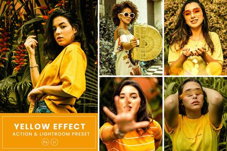 Freepsdvn.com 2112403 Action Yellow Effect Action Lightrom Presets Xlmygqs Cover