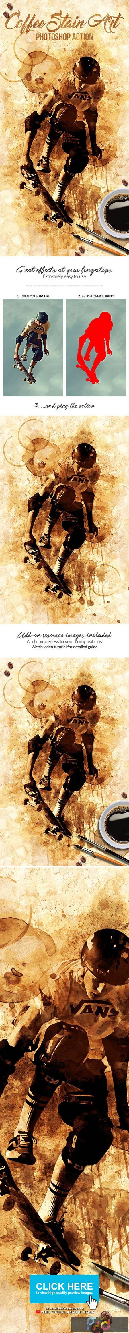 Coffee Stain Art Photoshop Action 19452915 1