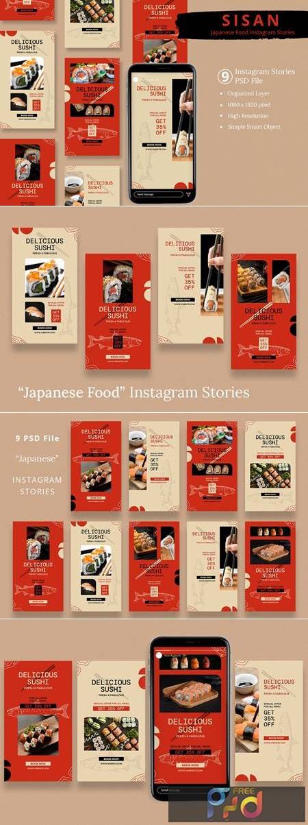 Sisan - Japanese Food Instagram Stories FK7FKMW 1