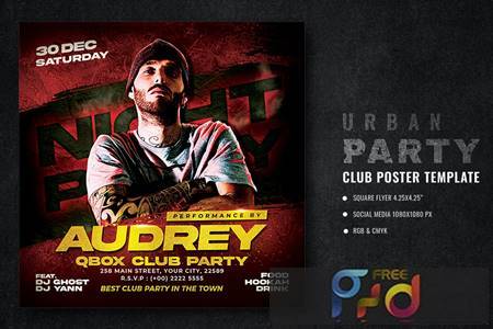 FreePsdVn.com 2112478 TEMPLATE urban club party flyer bt3tz3l