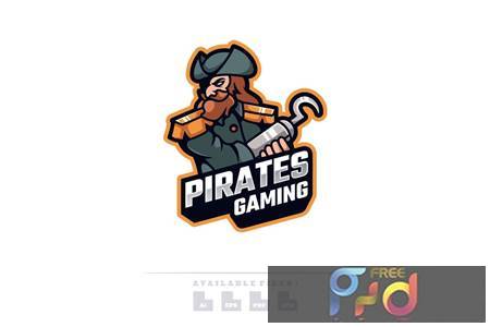 FreePsdVn.com 2112536 VECTOR pirates gaming logo 6tbhw3w